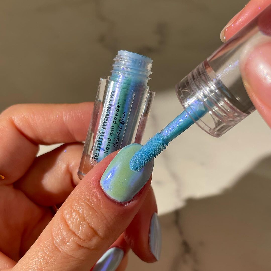 Celestial Blue, Stardust Liquid Nail Powder (9292425855325)