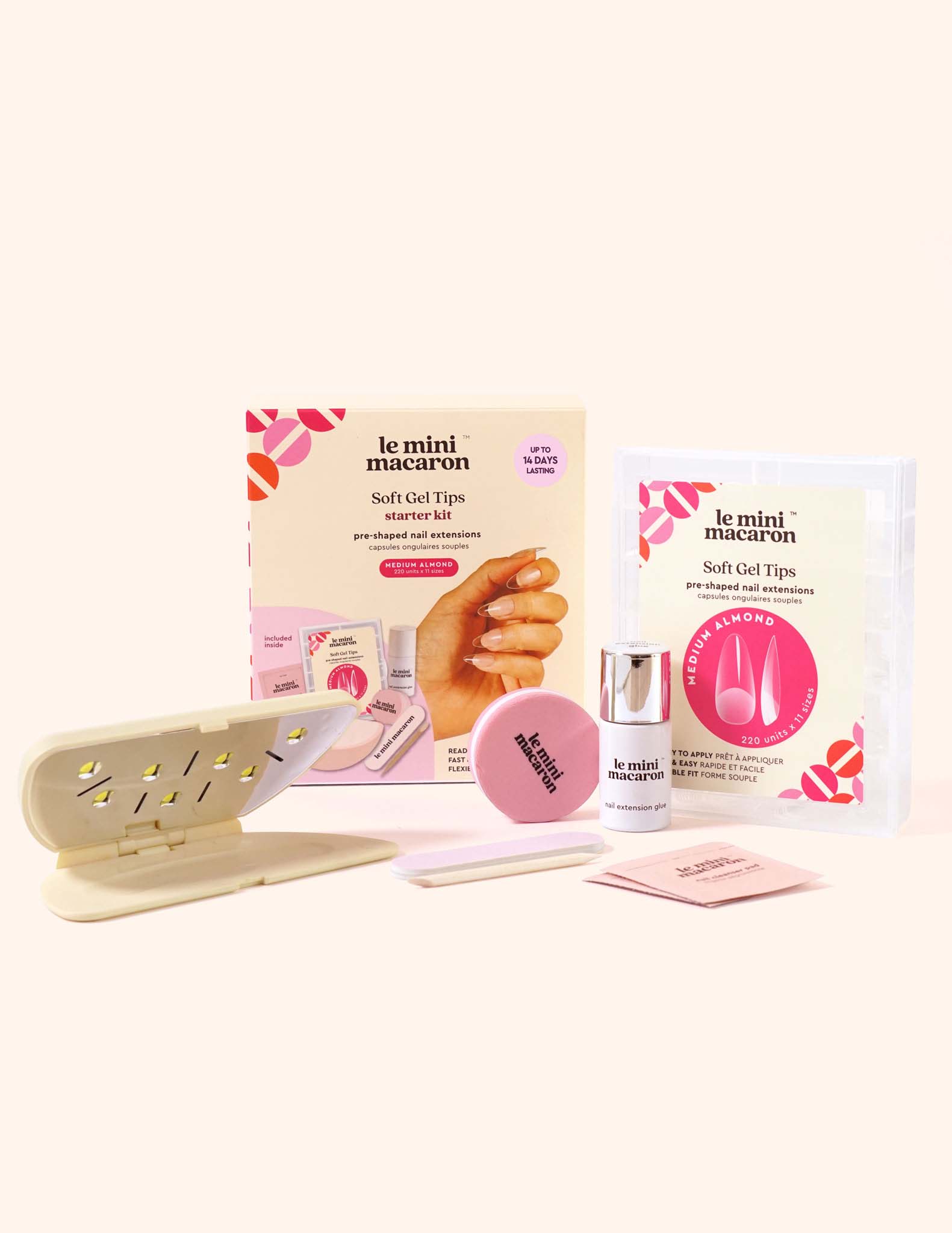 Starter Kit,Soft Gel Tips (Medium Almond) (15145944842589)