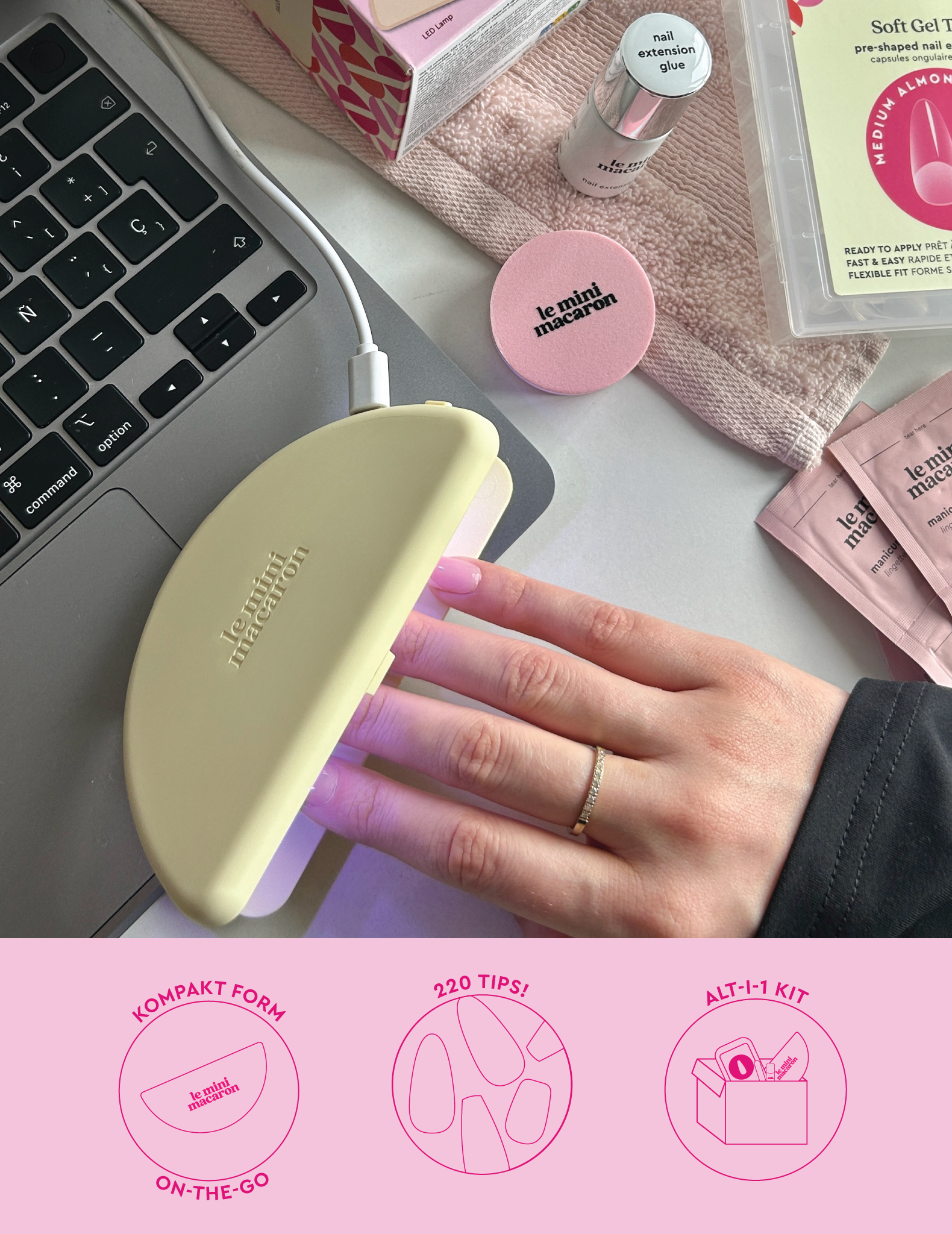 Starter Kit,Soft Gel Tips (Medium Almond) (15145944842589)