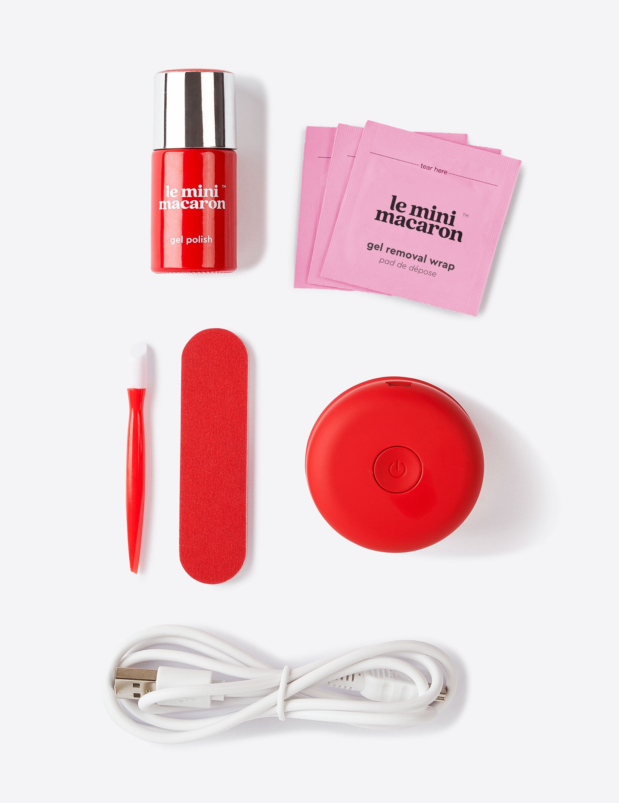 Manicure Kit - Cherry Red - Le Mini Macaron (4473718734893)
