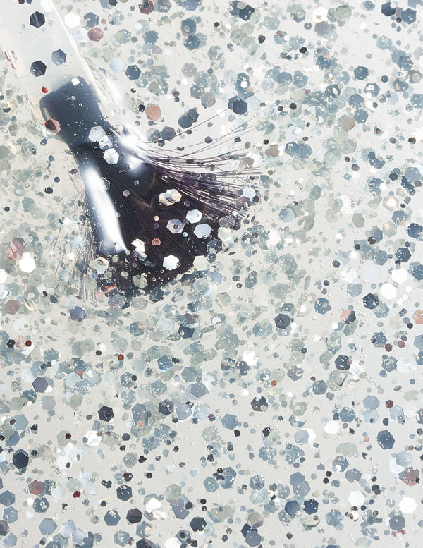 Gel Top Coat, Silver Glitter (Special Effect) (15362685469021)